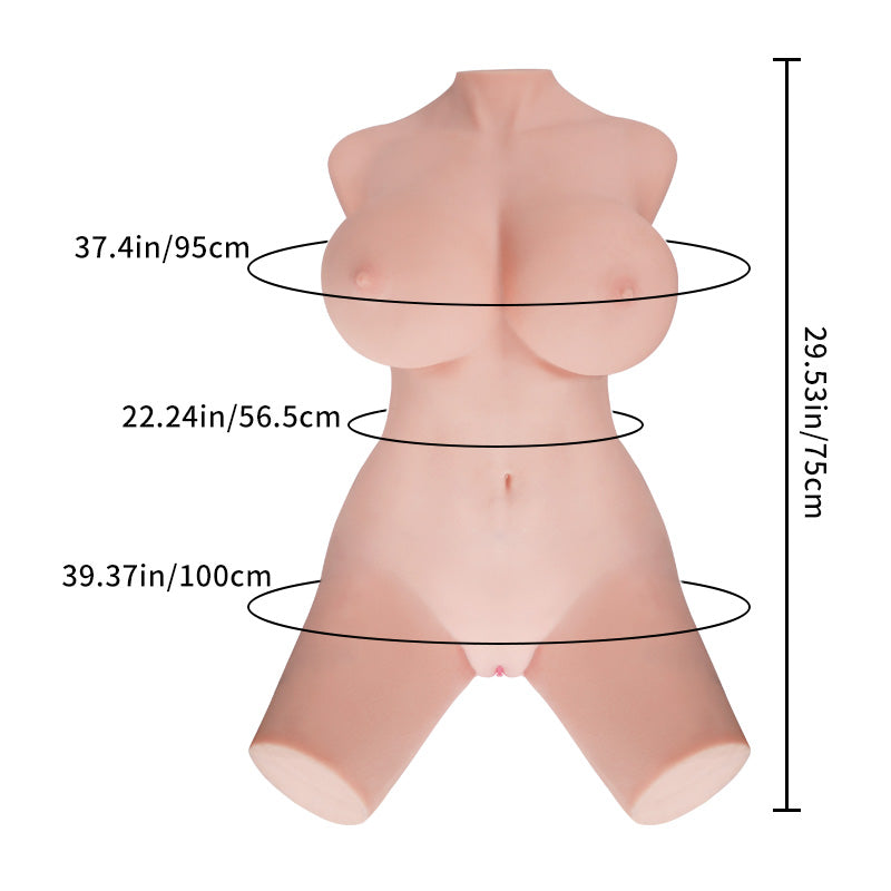 Jennifer: 27.5kg リアルな体型の巨乳ダッチワイフのセックスドール